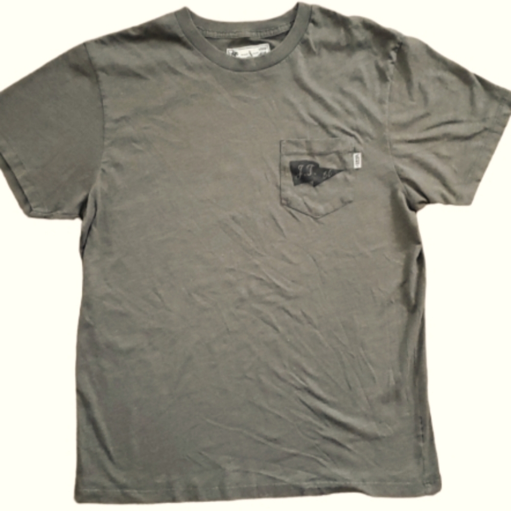 Vans Joel‎ Tudor Collection Mens Olive Short Sleeve Shirt Size Medium